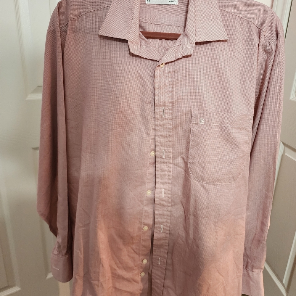 Pierre Cardin Men's Pink Shirt
